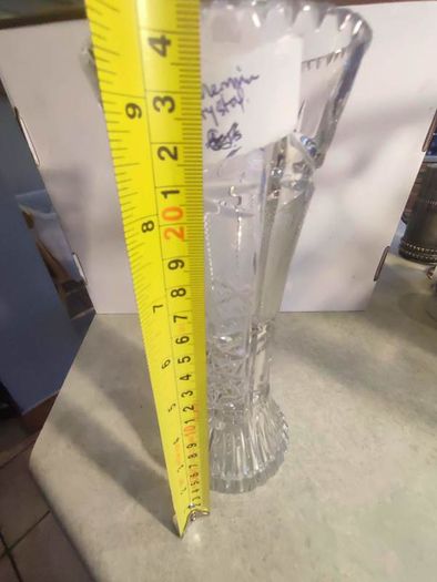Lovely Bohemian Crystal Vase.