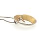 925 Vintage Sterling Silver Signed UK Modernist Spiral Pendant On Italian Chain Image 6