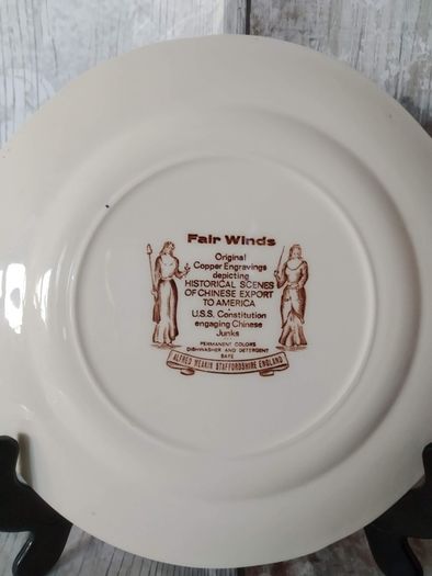 Alfred Meakin  Fair Winds  Plate