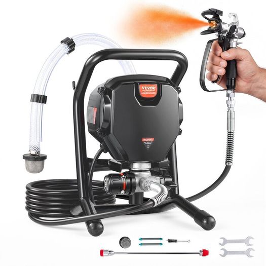 Stand Airless Paint Sprayer, 750W 3000PSI High Efficiency Electric Airless Sprayer, Fine And Even Painting Effect, Handheld Paint Sprayers for Home Interior and Exterior Furniture and Fences