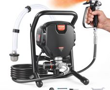 Stand Airless Paint Sprayer, 750W 3000PSI High Efficiency Electric Airless Sprayer, Fine And Even Painting Effect, Handheld Paint Sprayers for Home Interior and Exterior Furniture and Fences