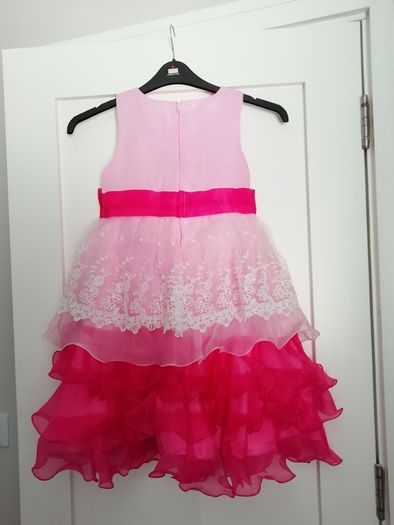 New Girls Princess Formal Gown Ball Flower Christmas Dress size 6-7yrs