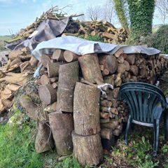 large amount logs &firewood
