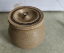 Suger Bowl With Lid By Curragh Handthrown Pottery