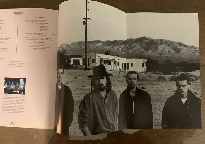 U2 - The Joshua Tree 1987 Original Tour Programme