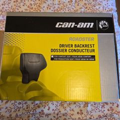 Can-Am driver's back rest