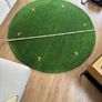 round carpet green 145cm Image 3
