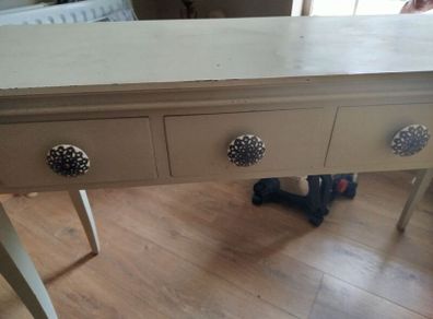 hall table upcycled