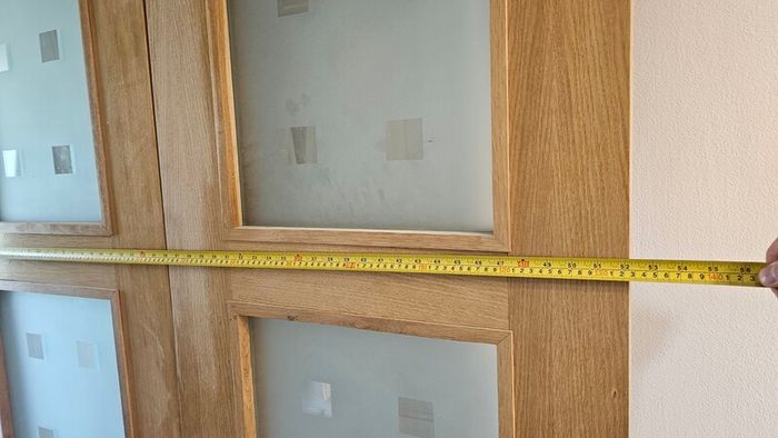 Sliding doors on rails
