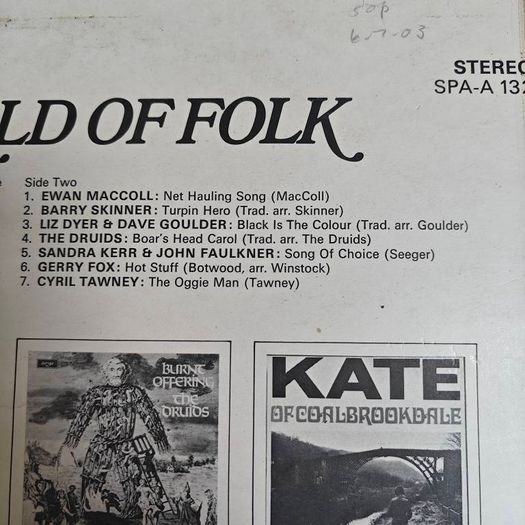 World of Folk compilation, Ewan MacColl, Peggy Seeger, Folk