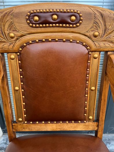 wood armchair vintage