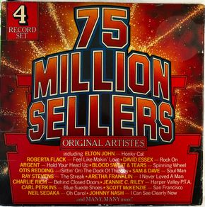 4 record box set. 75 million sellers in vg+ condition. Elton John Otis redding T rex David Essex the Riggs plus many more. See pictures
