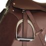 Horse Riding Saddle Set 17.5" Real Leather Brown 12 cm 5-in-1 Image 7