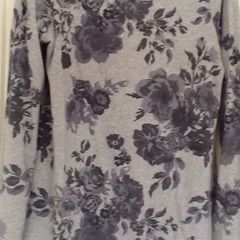 NEXT grey floral top and scarf set 14