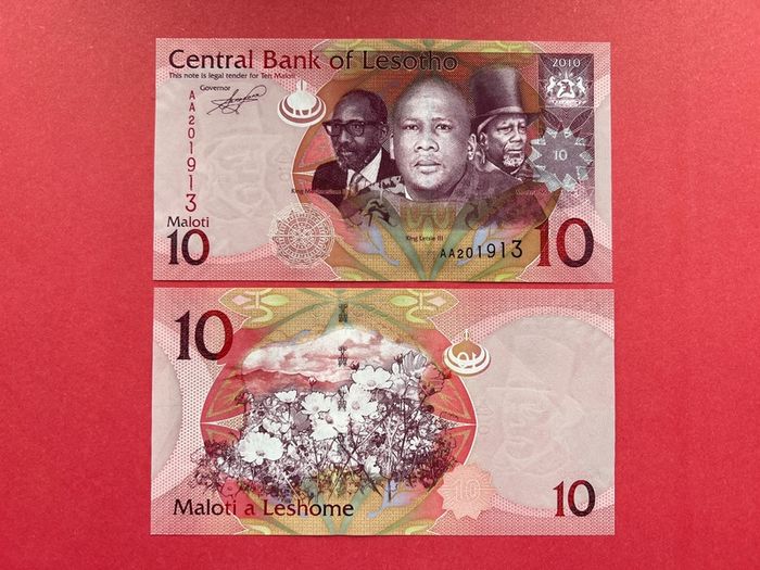 Lesotho. 10  Maloti. 2010.  ( Uncirculated ) Pick 21c