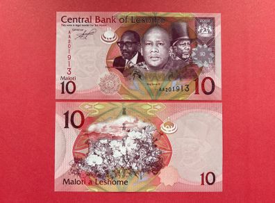 Lesotho. 10  Maloti. 2010.  ( Uncirculated ) Pick 21c