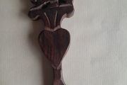 Decorative Wooden Welsh Spoon