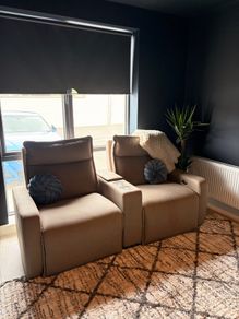 Cinema 2-Seater Electric Recliner Sofa (Beige) -MINT CONDITION