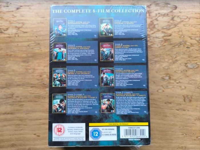 Sealed Harry Potter The Complete 8 - Film Collection Dvd Set