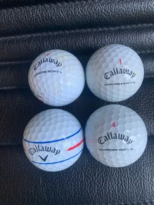 (4) Callaway Chromesoft Triple track golf balls