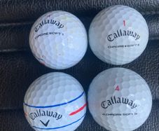 (4) Callaway Chromesoft Triple track golf balls