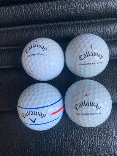 (4) Callaway Chromesoft Triple track golf balls