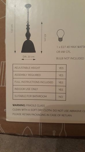 Glass ceiling light