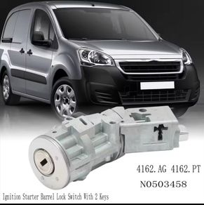 4162.AG 4162.PT Ignition Starter Barrel Lock Switch with 2 Keys for Citroen C2/C3 Picasso C4/C6 Berlingo N0503458