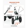 Garden Seat with Wheels, Rolling Garden Stool with Height Adjustable & 360 Swivel Seat, 181 kg Weight Capacity, Gardening Cart Bench, Ergonomic Backrest & Tool Storage, for Garden, Yard, Patio Image 3