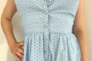 polka dot midi dress