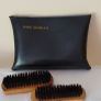 Vintage Travel Shoe Care Kit. GREAT WALL Bag and brushes Image 5
