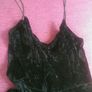 Black Velvet Strappy Playsuit. Size 8 Image 2