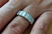 Sterling Silver Ring - Size Q - Stamped for Silver (S76)