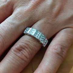 Sterling Silver Ring - Size Q - Stamped for Silver (S76)