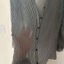 Black & White Sheer Blouse Image 2
