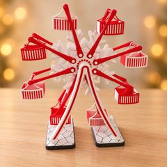 Snowflake Christmas Ferris Wheel, Rotating Centrepiece 3D