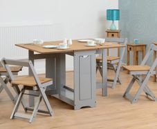 Santos Butterfly Fold Dining Set - 4 chairs & Table