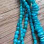 Twisted turquoise beaded necklace Image 7