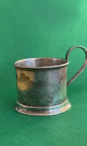 A Laconic Silver Plated Glass Holder.Austria.1938 1945
