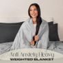Brentfords Weighted Blanket Adult 4kg Silver Grey 125x150cm - Brand New Image 2