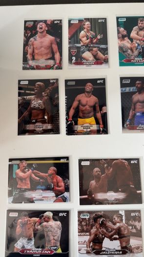 UFC Topps trading cards