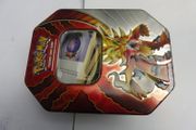 Pokemon Trading Card Game Gouging Fire tin box with bulk cards