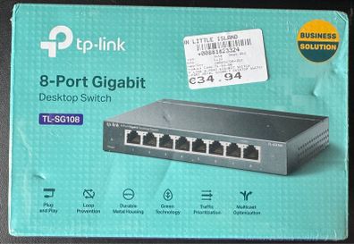 TP-Link 8 Port Gigabit Network Switch, Ethernet Splitter