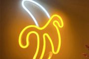 LED Banana Neon Light for Home Decor Battery&amp;USB Operated 28.5cm x 19.5cm x 2cm