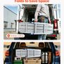 Folding Work Platform, Adjustable Height 584-876 mm, 1016 x 305 mm Aluminum Step Stool, 226.8 kg Load Capacity, Heavy Duty Non-Slip Platform Ladder Image 5