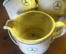 Mercedes Benz cups , milk jug and saucers