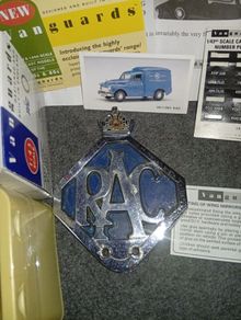 Rare .. Rac Badge And Diecast Model With Paper  Work