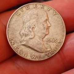 Franklin half dollar (D).