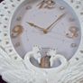 Beautiful Big, Oval Peacock Clock, pwo Image 4
