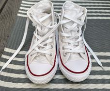 Kids White Converse UK12